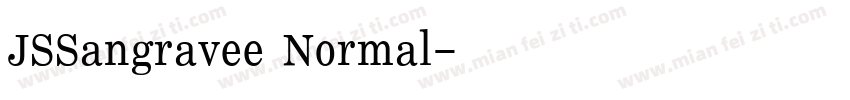 JSSangravee Normal字体转换